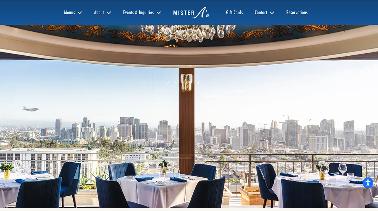 Mister A's Restaurant in San Diego California